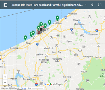 Algal Bloom Advisories map preview