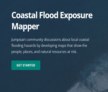 Coastal Flood Mapper website preview