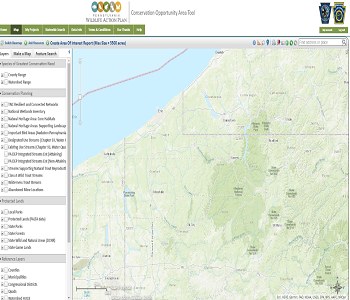 Conservation Area Tool map preview